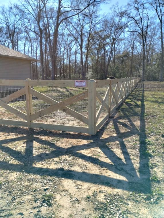 Randy Taylor Fence cross-buck ranch fence